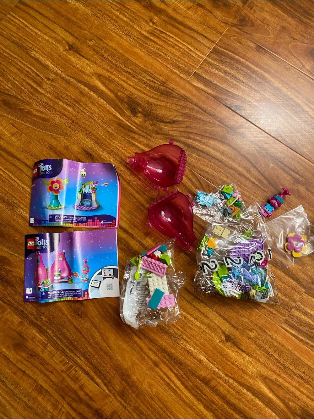 NWOT Open Box Lego x Trolls World Tour 41251 Poppy's Pod Set Age 4+ Collectible